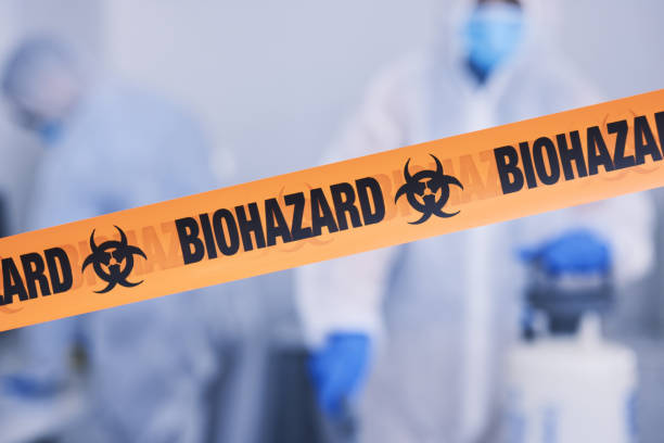 Professional Biohazard Cleanup technician working in Palm Beach, FL